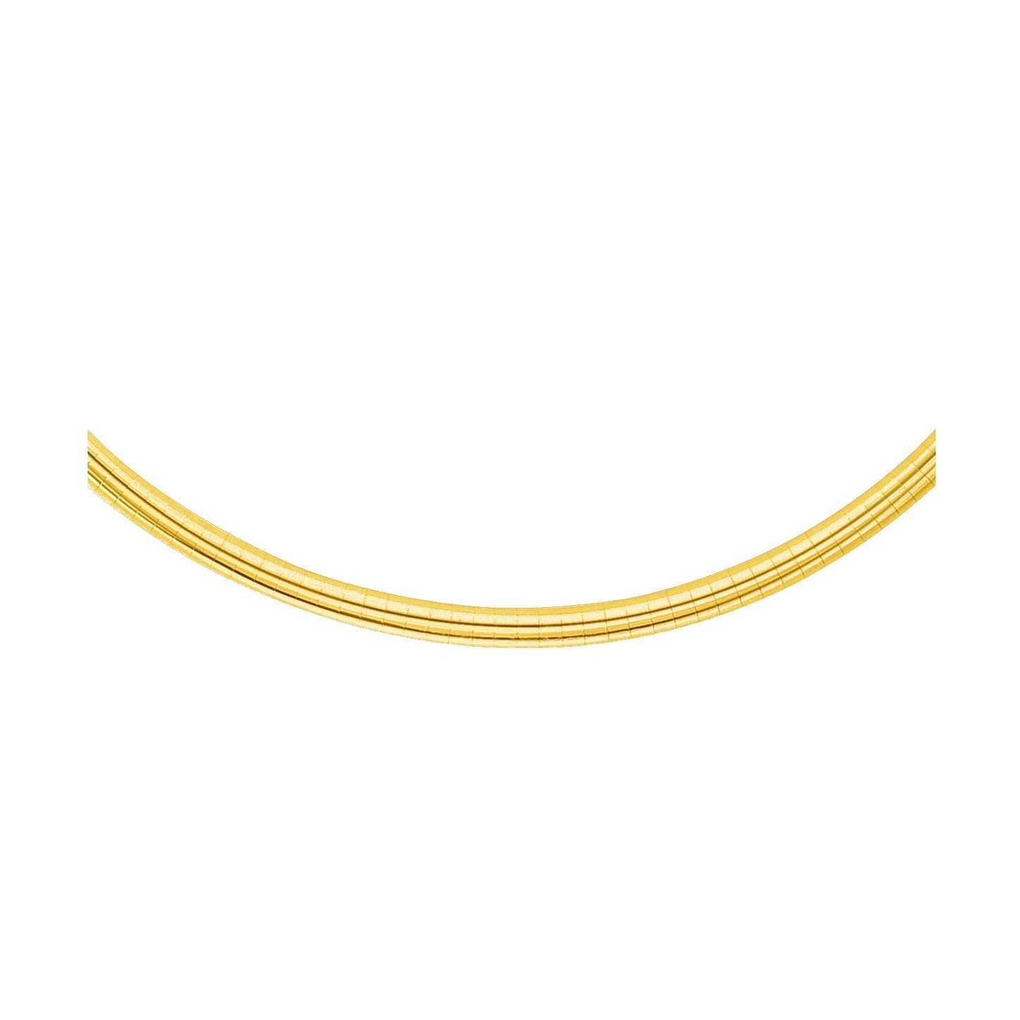 Size: 18'' - 14k Yellow Gold Chain in a Classic Omega Design (4.00 mm)