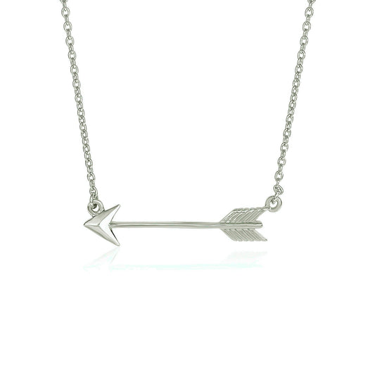 Size: 18'' - Necklace with Arrow in Sterling Silver