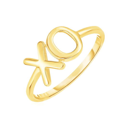 Size: 7 - 14k Yellow Gold with XO Ring