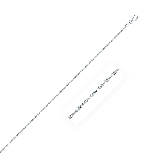 Size: 20'' - Sterling Silver 1.6mm Singapore Style Chain (1.50 mm)