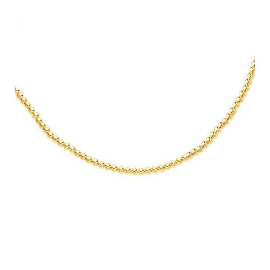 Size: 20 - 14k Yellow Gold Bead Chain (6mm)