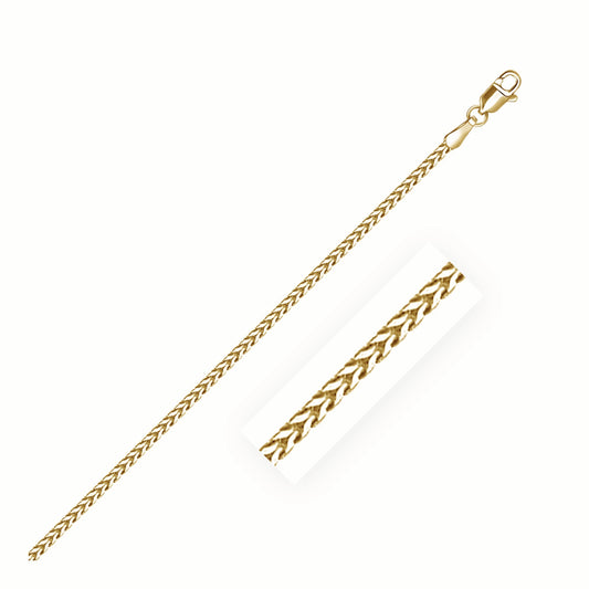 Size: 20 - 18k Yellow Gold Franco Chain  (1.60 mm)