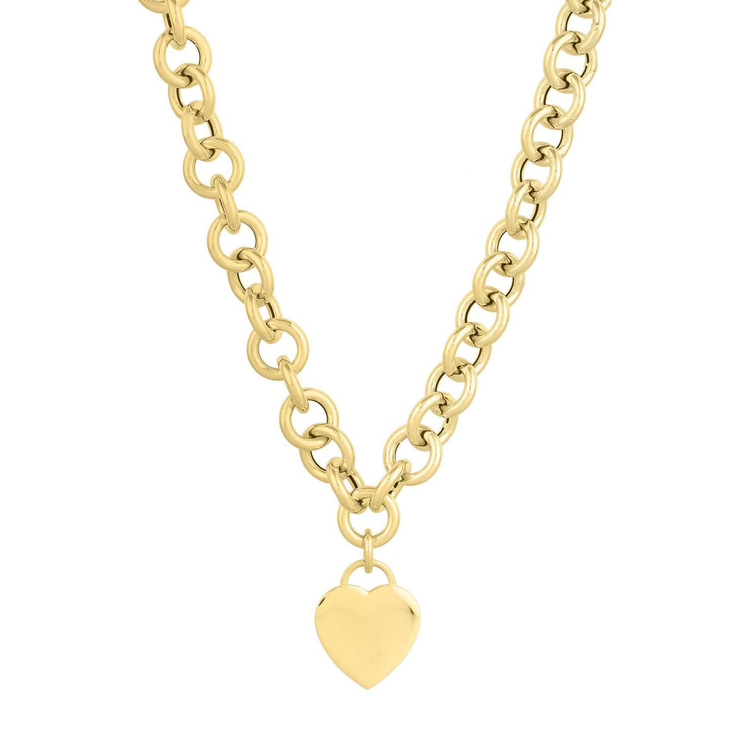 Size: 18 - 14k Yellow Gold Rolo Link Necklace (11.40 mm)