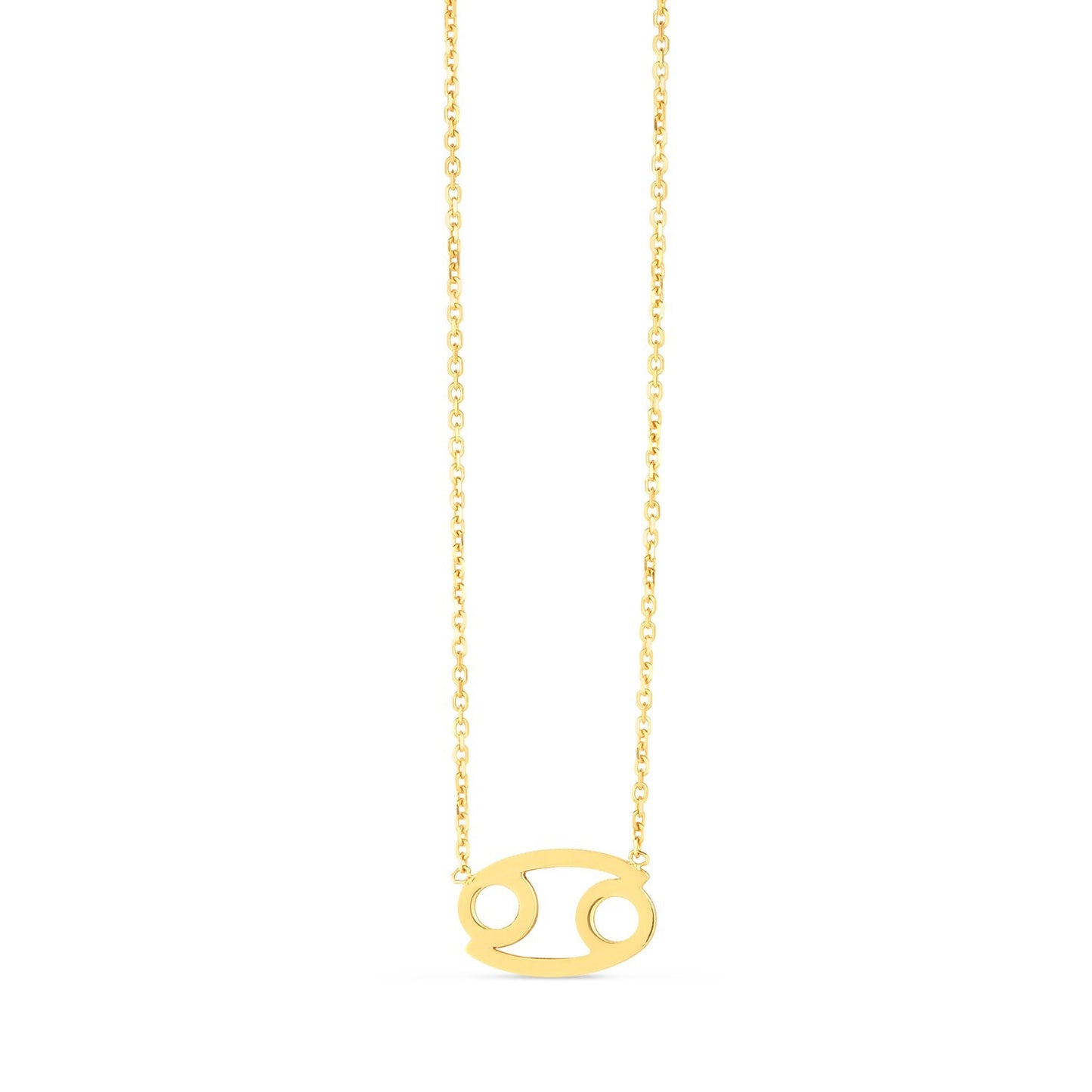 Size: 18 - 14K Yellow Gold Cancer Necklace