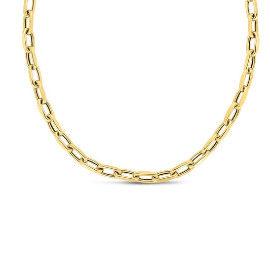 Size: 18 - 14k Yellow Gold French Cable Link Necklace (6mm)