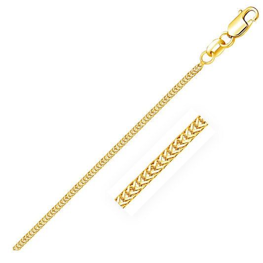 Size: 16'' - 14k Yellow Gold Foxtail Chain (1.00 mm)