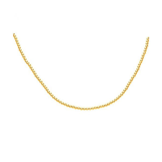 Size: 18 - 14k Yellow Gold Bead Chain (3mm)