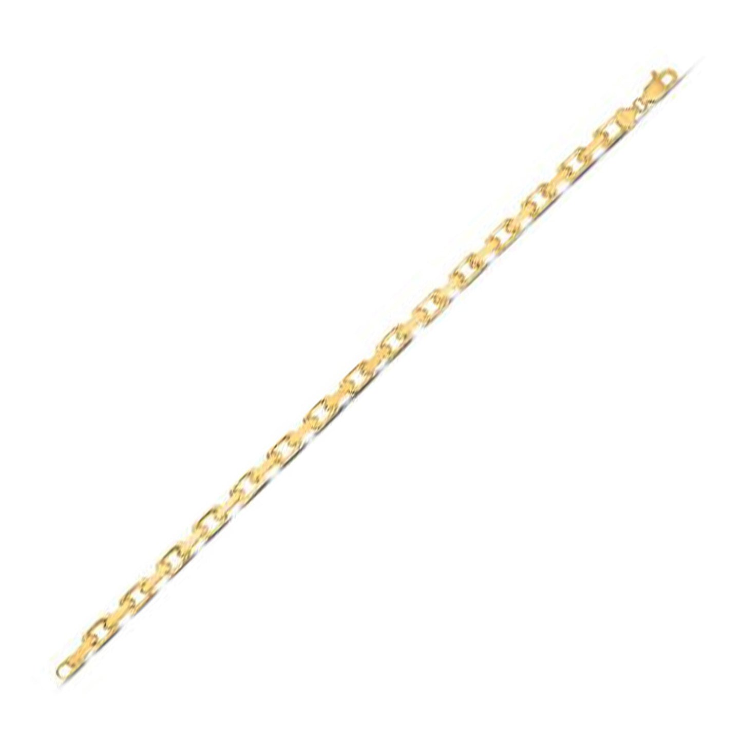 Size: 24 - 14k Yellow Gold French Cable Link Chain (4.80 mm)