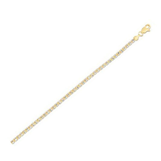 Size: 24 - Ice Barrel Chain in 14k Yellow Gold (2.70 mm)