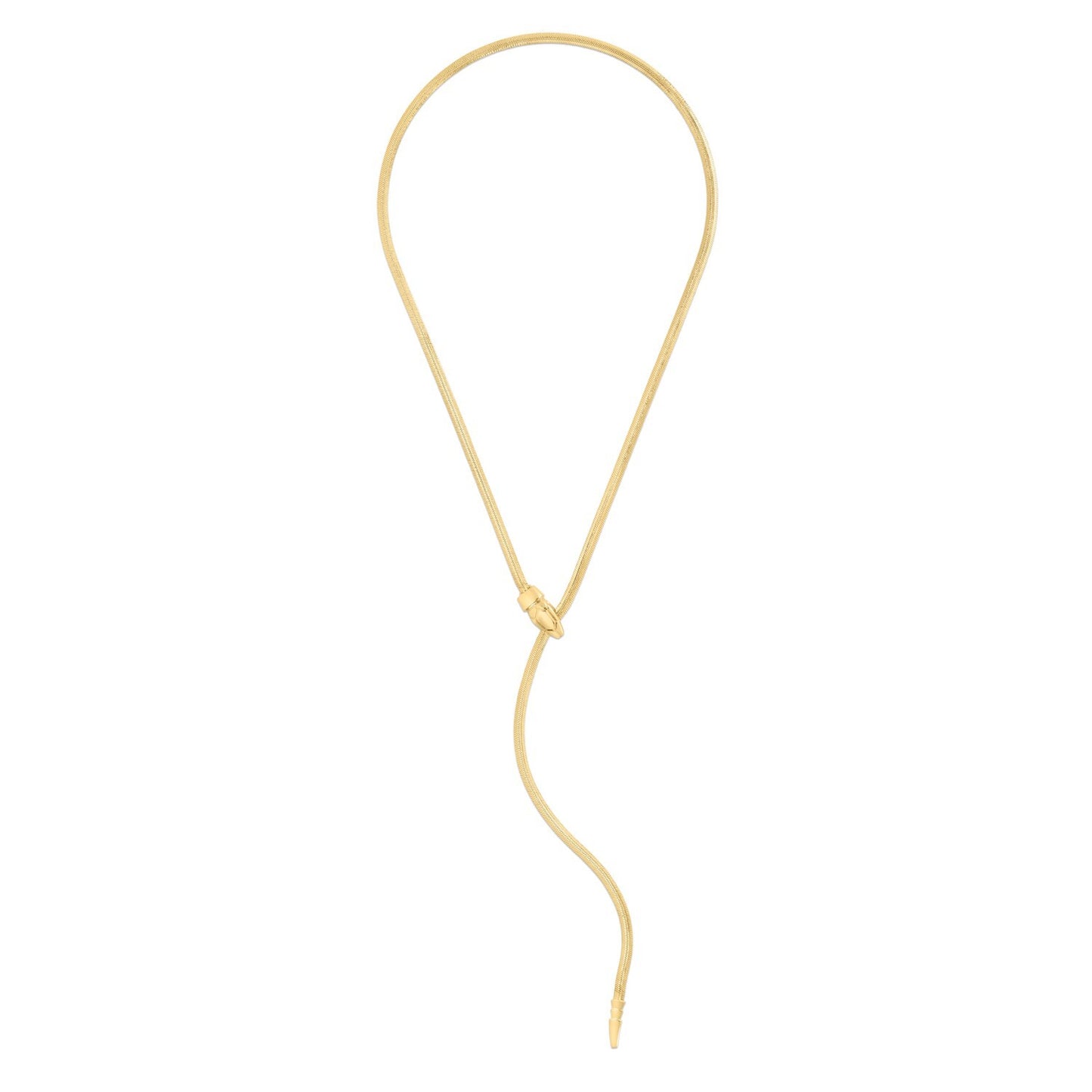 Size: 18 - 14k Yellow Gold Serpent Necklace