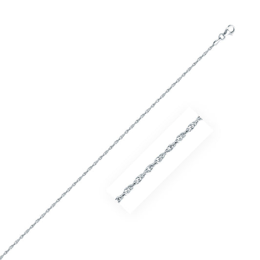 Size: 24'' - Sterling Silver Singapore Style Chain (1.80 mm)