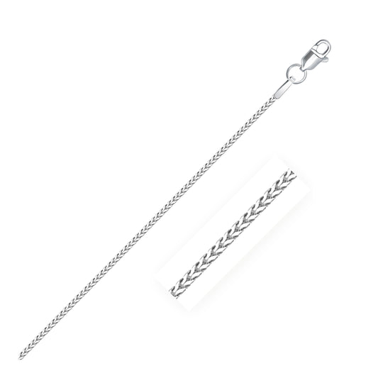 Size: 20'' - 14k White Gold Franco Chain (0.90 mm)