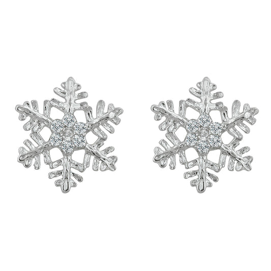 Snowflake Stud Earrings