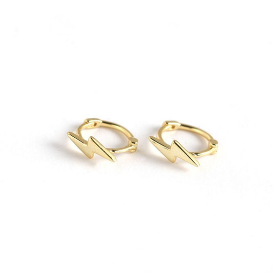 Simple Lighting 925 Sterling Silver Hoop Earrings