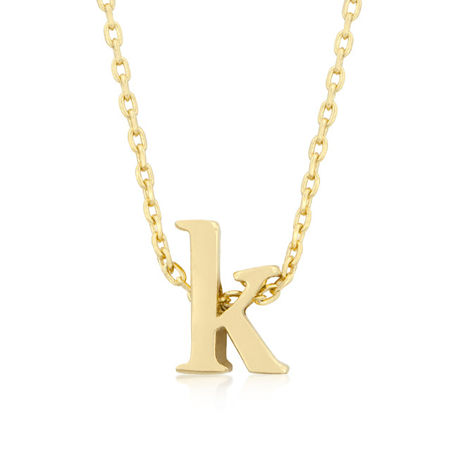 Golden Initial K Pendant