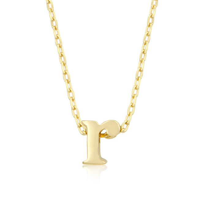 Golden Initial R Pendant