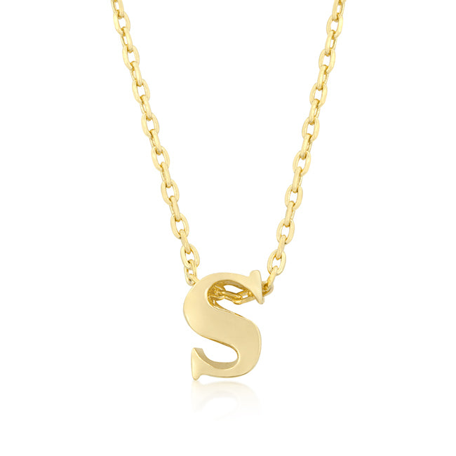 Golden Initial S Pendant