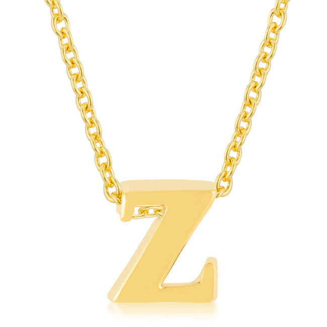 Golden Initial Z Pendant