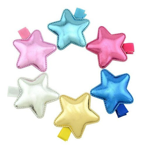 (6 pcs) Shining Star Baby Hair Clip Set