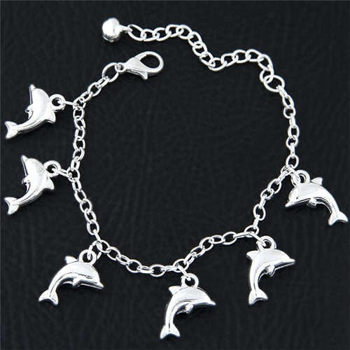 Dolphins Pendant Korean Fashion Women Alloy Bracelet