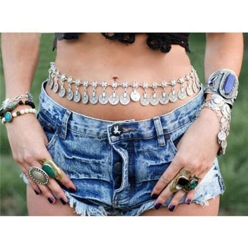 Coin Tassel Retro Fashion Waist Chain Beach Style Long Wholesale Body Chain